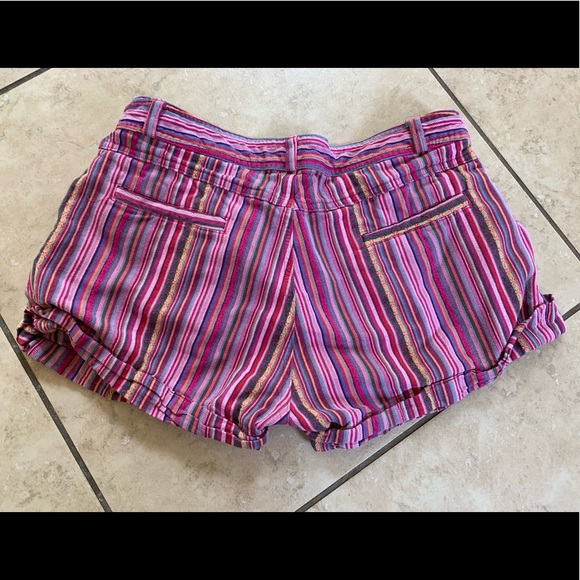 ❌SOLD❌ Kaisely Striped Cotton Shorts - Picture 2 of 4